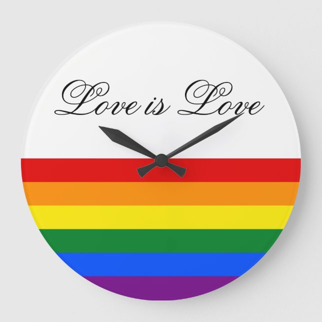 Lesben-Gay Pride der Große Wanduhr (Vorderseite)