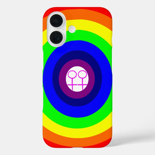 Lesben Rainbow iPhone 4 Fall 16 Hülle (Rückseite)