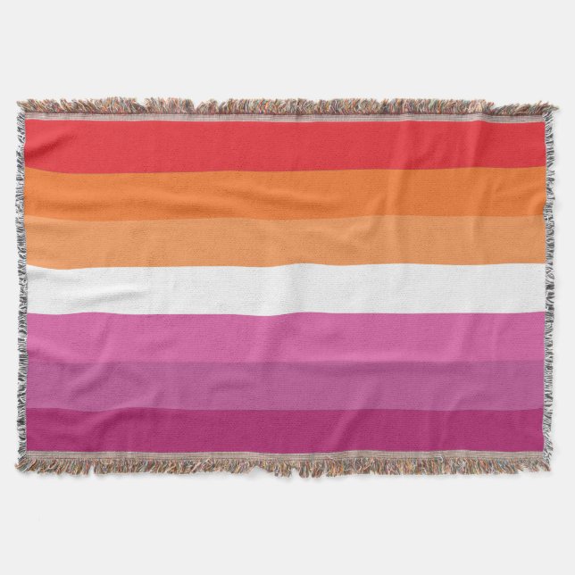 Lesben-Stolz-Flagge Decke (Vorderseite)