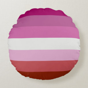 Lesben-Stolz-Flagge (Ursprung) Rundes Kissen
