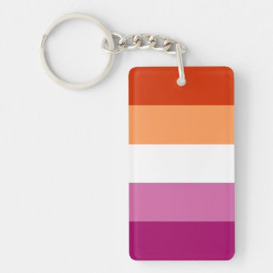 Lesbenflagge Schlüsselanhänger