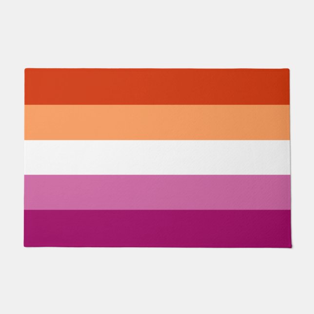 Lesbenflagge Türmatte (Vorderseite)