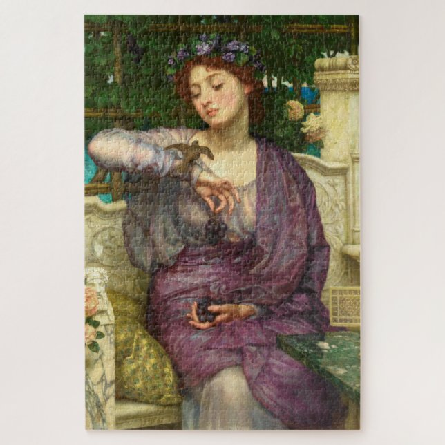 Lesbia und ihr Sparrow (von Edward John Poynter) (Vertikal)