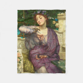 Lesbia und ihr Sparrow (von Edward John Poynter) Fleecedecke