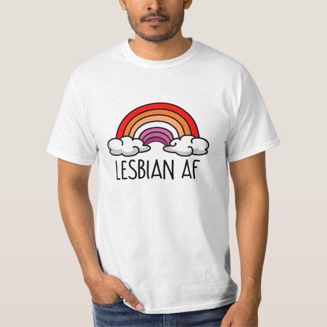 LESBIAN AF T-Shirt (Vorderseite)
