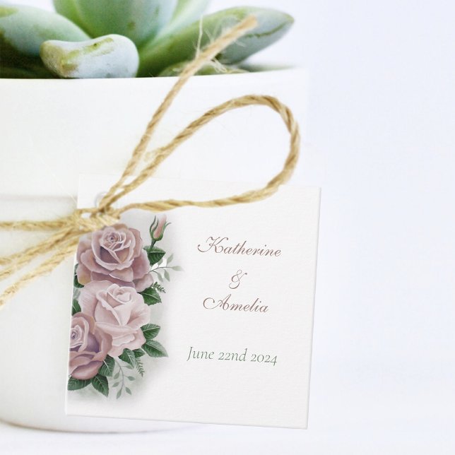 Lesbian Brides Regency Pink Roses Geschenkanhänger (Von Creator hochgeladen)