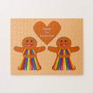 Lesbian Christmas Gingerbread Ladys Couple