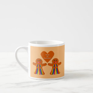 Lesbian Christmas Gingerbread Ladys Couple Espressotasse