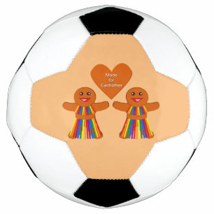 Lesbian Christmas Gingerbread Ladys Couple Fußball
