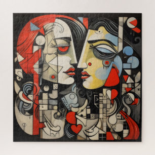 Lesbian Couple Cubism