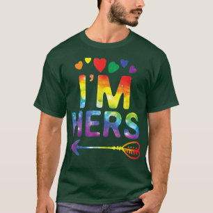 Lesbian Couple Funny Ich bin ihr Matching LGBT Pri T-Shirt