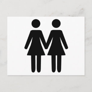 Lesbian Couple Postkarte