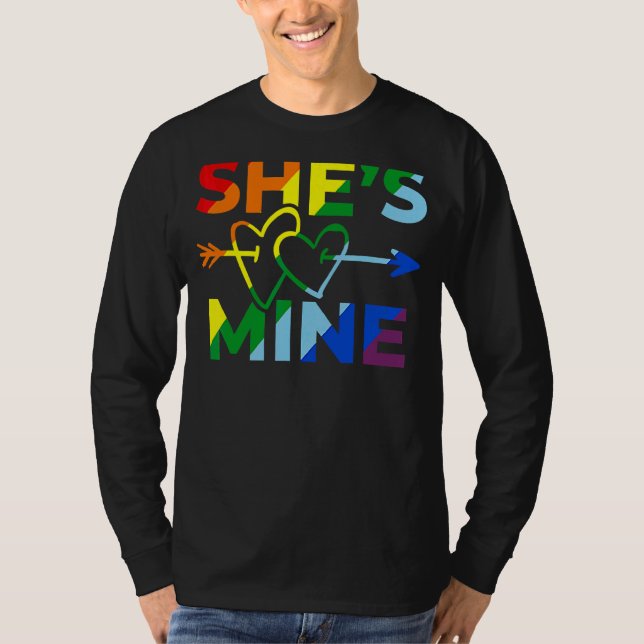 Lesbian Couple Sie ist meine, ich bin ihr Matching T-Shirt (Vorderseite)
