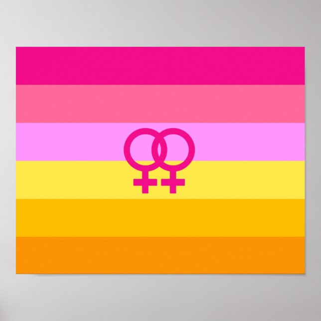 Lesbian Dawn Pride WLW Poster (Vorne)