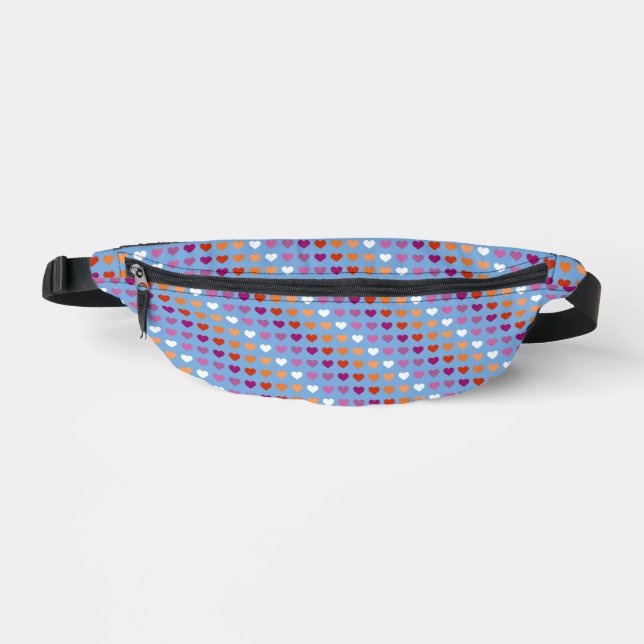 Lesbian Flag Hearts Motif Lesbian Pride 2024 (Recto)