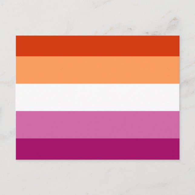 Lesbian Flag Postkarte (Vorderseite)