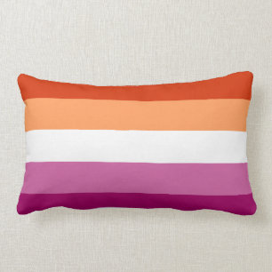 Lesbian Flag Throw Kissen