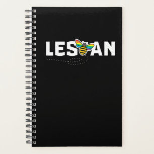 Lesbian Funny Les bee a LGBT Rainbow Pride Planer