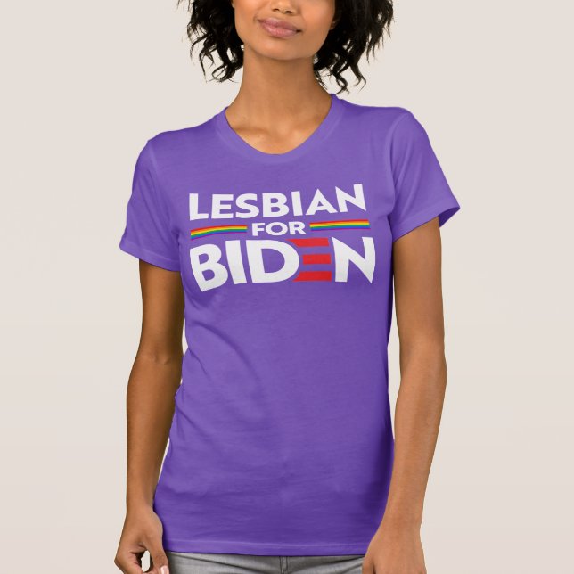 LESBIAN FÜR JOE BIDEN T - Shirt (Vorderseite)