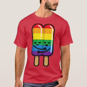Lesbian Gay pair Popsiv Rainbow LGBT Liebe T-Shirt