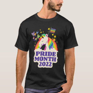 Lesbian Gay Rainbow Unicorn LGBT Flag Monat T-Shirt