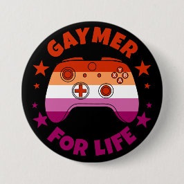 Lesbian Gaymer for Life Niedlich Gamer Controller Button