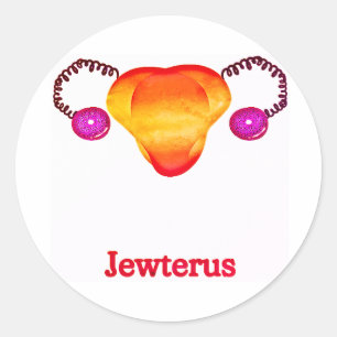 Lesbian Jewterus Runder Aufkleber