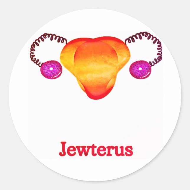Lesbian Jewterus Runder Aufkleber (Vorderseite)