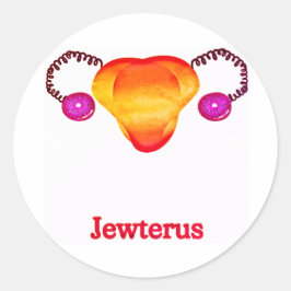 Lesbian Jewterus Runder Aufkleber