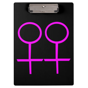 Lesbian Lovers Clipboard Klemmbrett