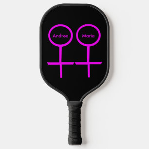 Lesbian Lovers Individuellen Namens Pickleball Schläger