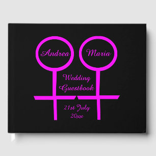 Lesbian Lovers Personalisiert Wedding Gästebuch