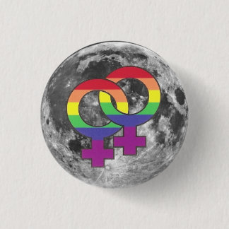 Lesbian Moon Pin Button
