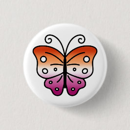 Lesbian Pride Butterfly Pin Badge Button