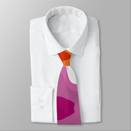 Lesbian Pride Drapeau Paint Swirl Cravate d'art