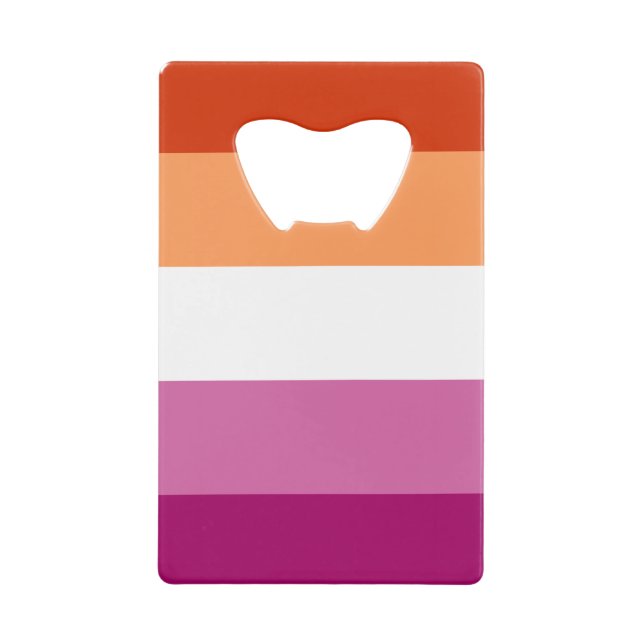 Lesbian Pride Geldbeutel Flaschenöffner (Vorderseite)