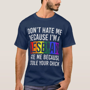 Lesbian Pride Merch Lesbow Liebe LGB CSD Rainbow T-Shirt