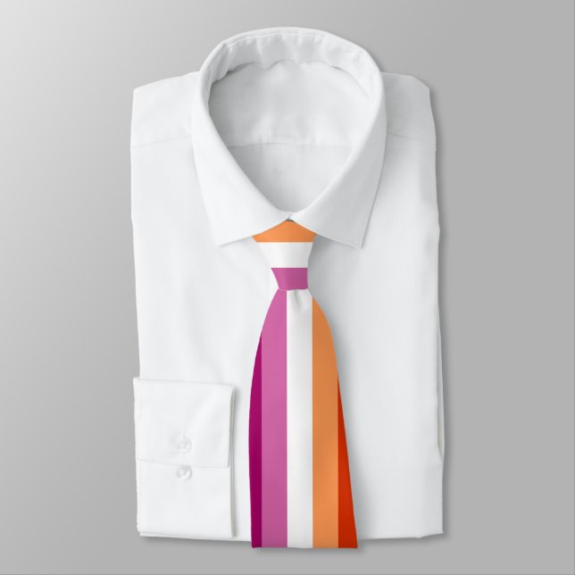 Lesbian Pride Neck Tie Krawatte (Gebunden)