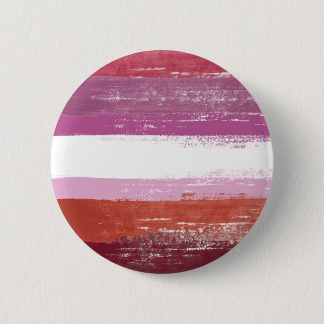 Lesbian Pride Paint Button (Vorderseite)