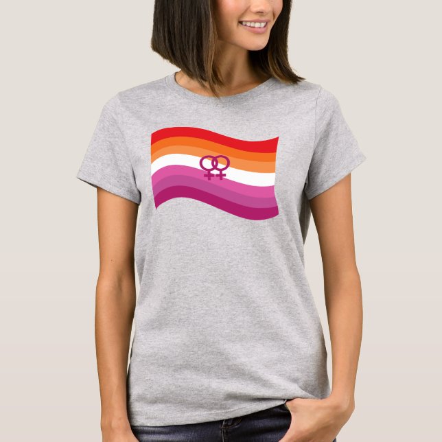 Lesbian Pride T - Shirt (Vorderseite)