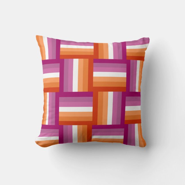 Lesbian Pride Throw Pillow Kissen (Vorderseite)