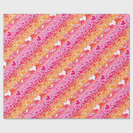 Lesbian Sunset Pride Squiggle Geschenkpapier