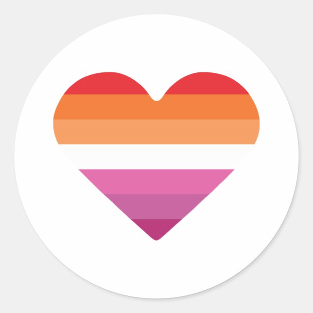 Lesbian Sunset Sunset Runder Aufkleber (Vorderseite)
