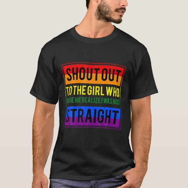 Lesbian T - Funny Lesbian T-Shirt zum Gay Pride (Vorderseite)