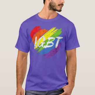 Lesbian Transgender Support Equality LGBT Rainbow T-Shirt