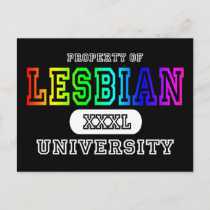 Lesbian Univeristy Dark Postkarte