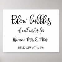 Lesbian Wedding Bubbles Sign | Kalligrafie