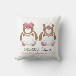 Lesbian Wedding Teddy Bar Brides Geschenk Kissen