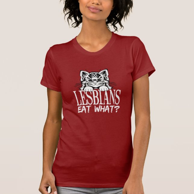 LESBIANER ESSEN WAS? T-Shirt (Vorderseite)