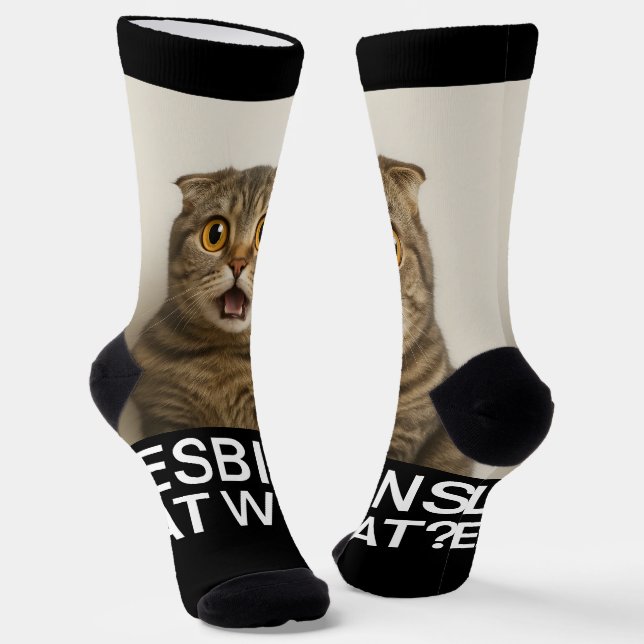 Lesbians essen, was lustig socken (Gewinkelt)